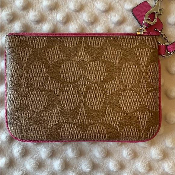 COACH Small Wristlet in Signature Print - Picture 2 of 4